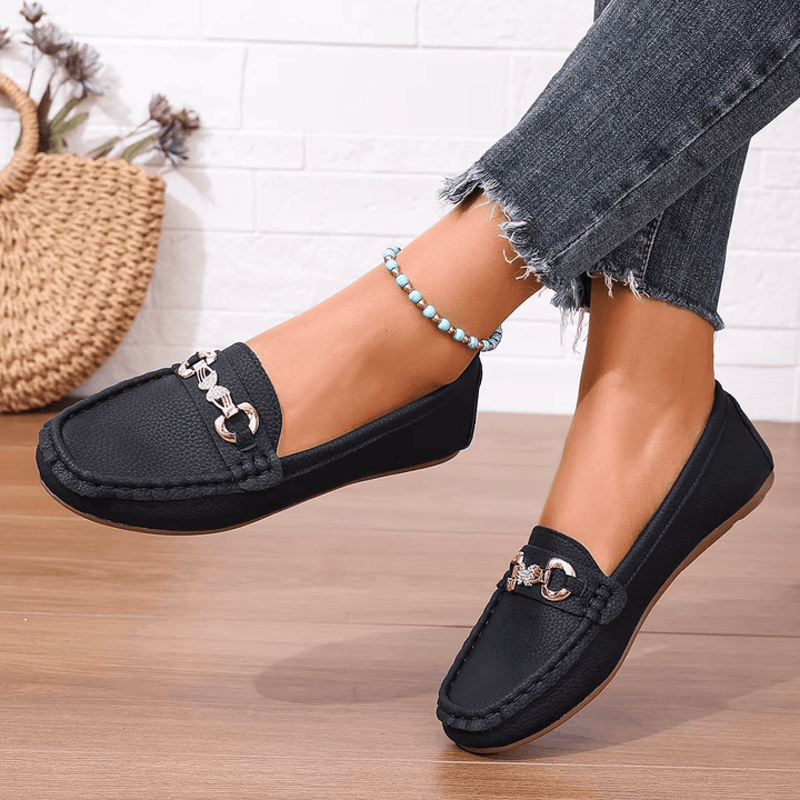 Leona Luxe Chain Loafers