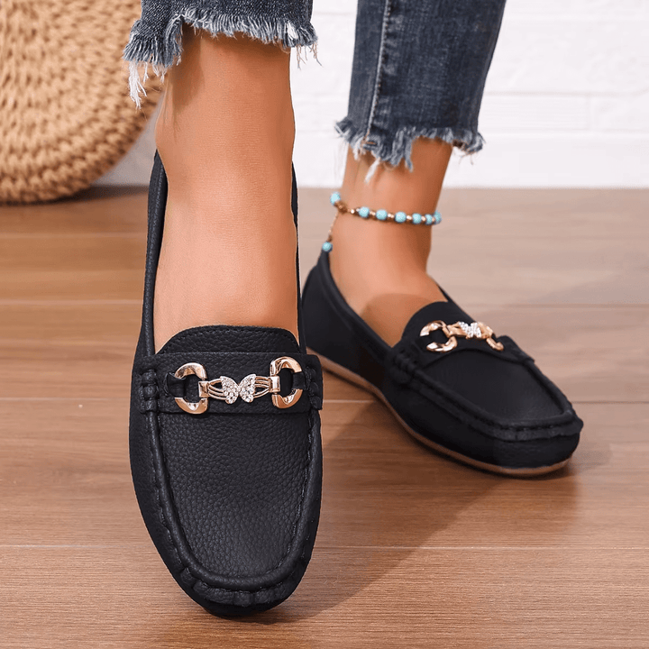 Leona Luxe Chain Loafers