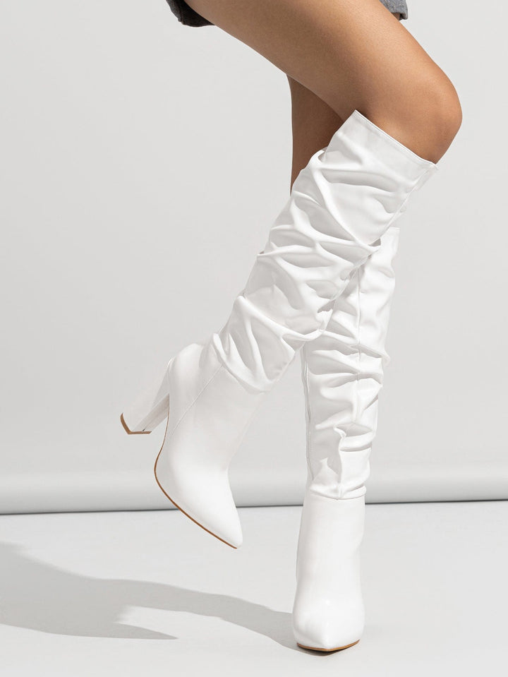 Tiffany Glossy Heeled Boots