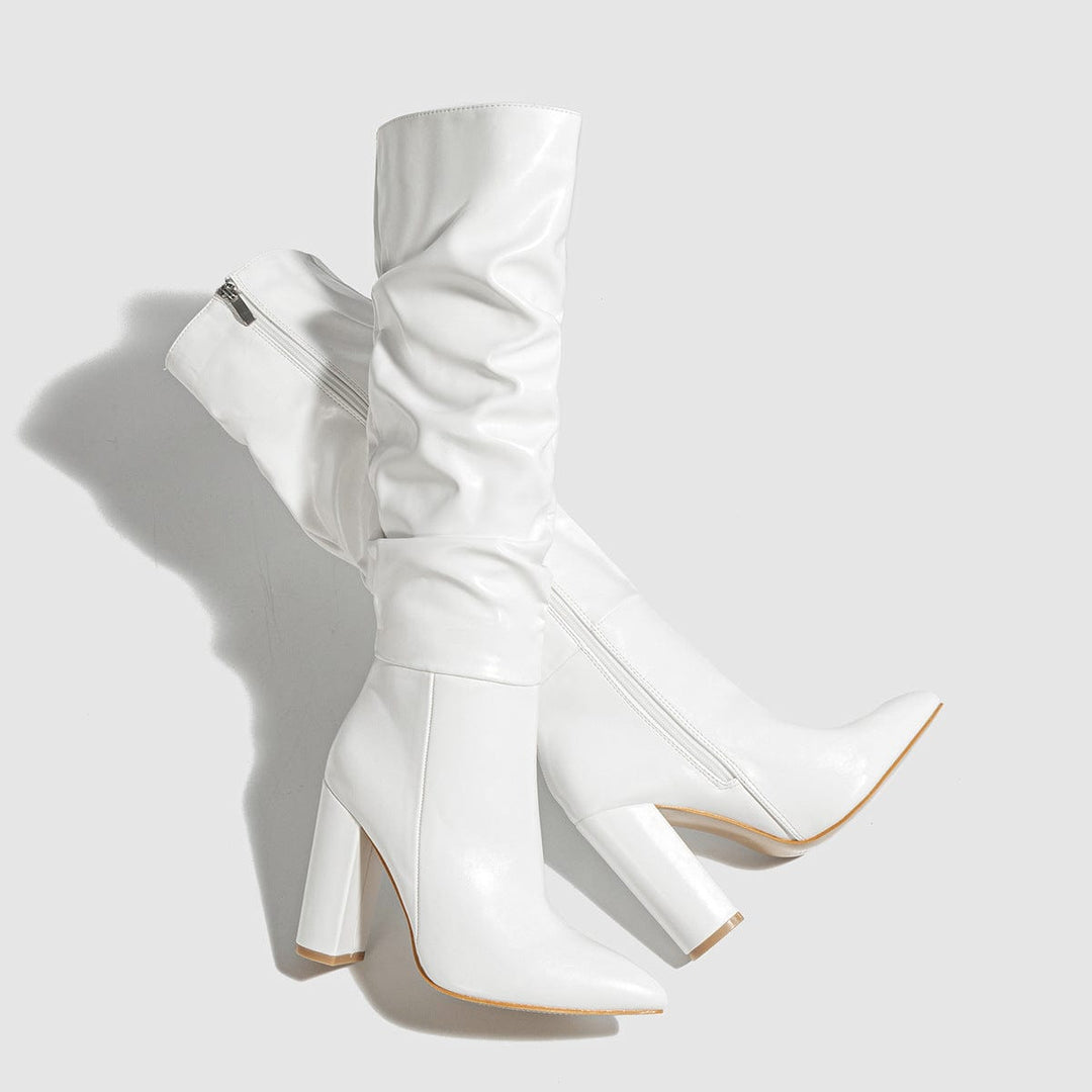 Tiffany Glossy Heeled Boots