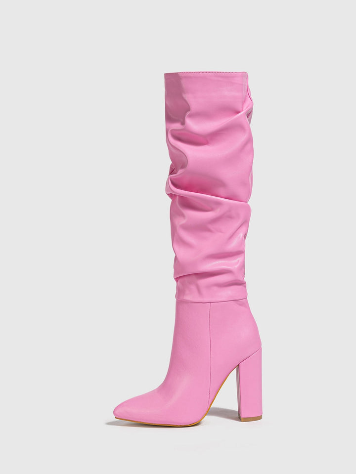 Tiffany Glossy Heeled Boots