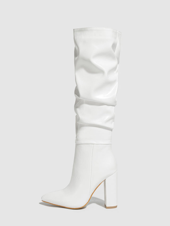 Tiffany Glossy Heeled Boots