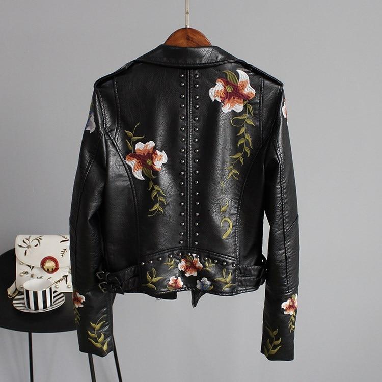 Ella Floral Leather Jacket