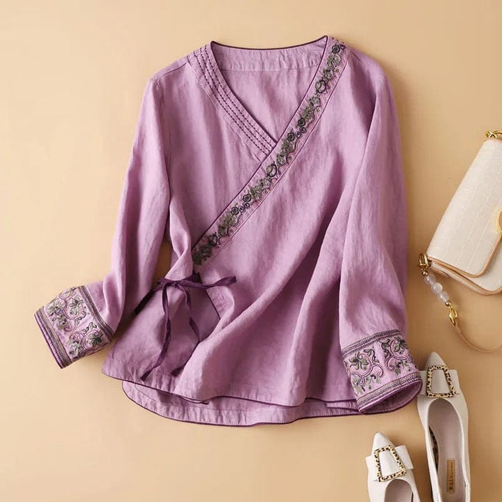 Zoe Felicitas Linen Blouse