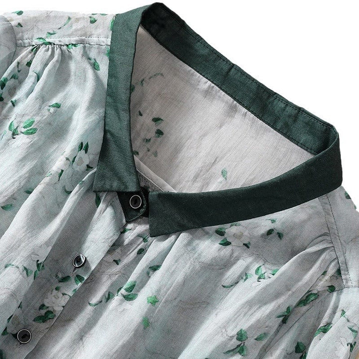 Liora Floral Linen Blouse