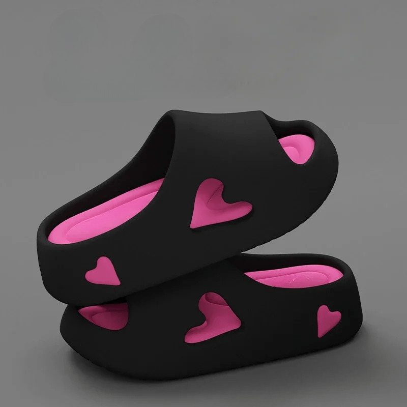 Puffluv Heart-Cutout Cloud Slides