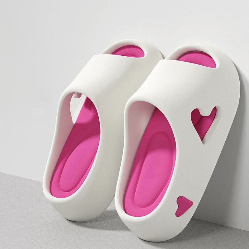 Puffluv Heart-Cutout Cloud Slides