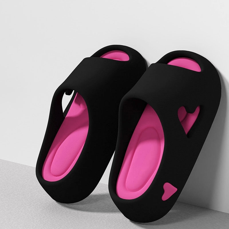 Puffluv Heart-Cutout Cloud Slides