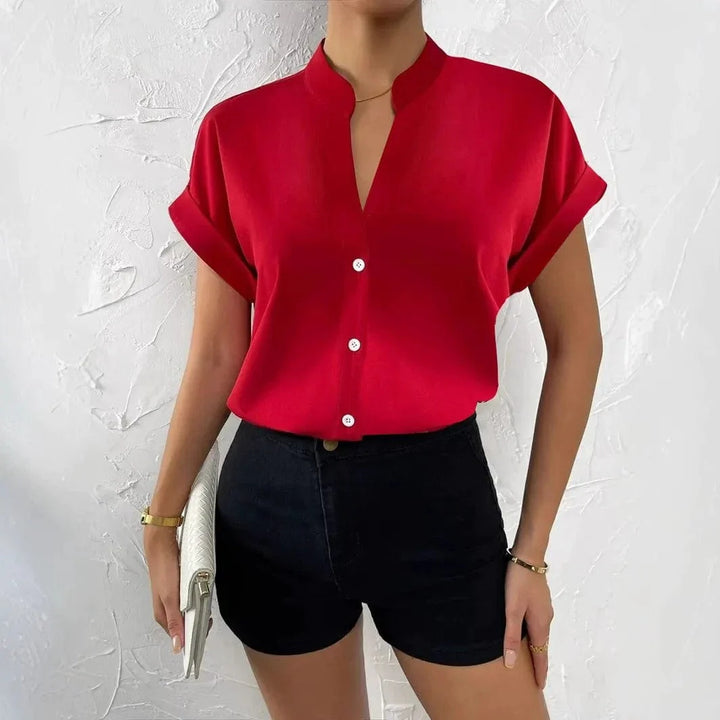 Elara Silk-Flow Blouse