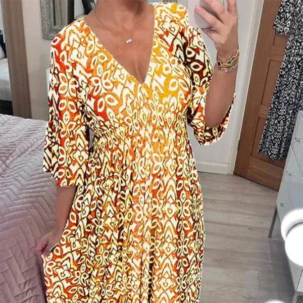 Lily Floral V-Neck Dress