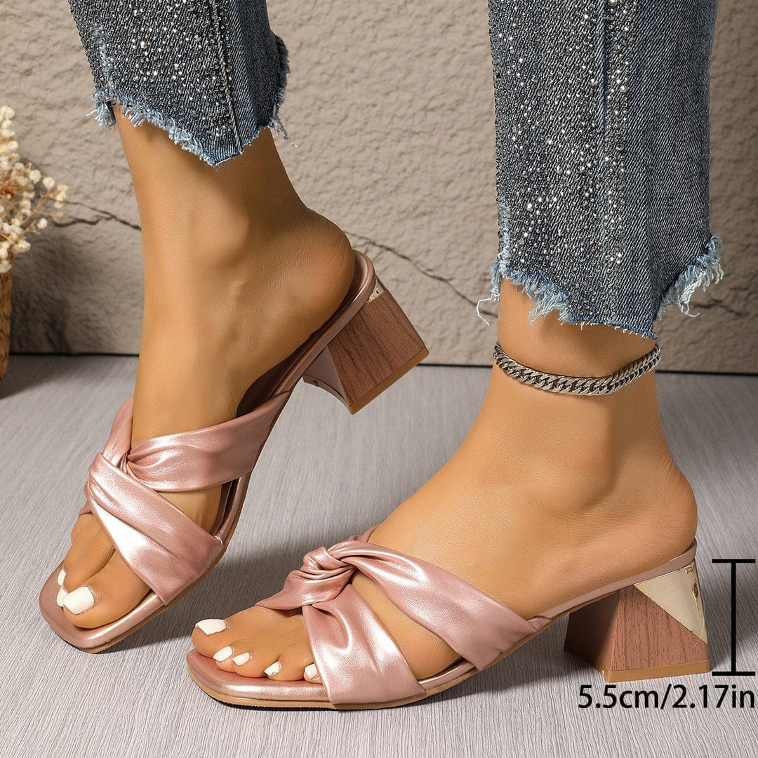 Yvette Satin Sandals
