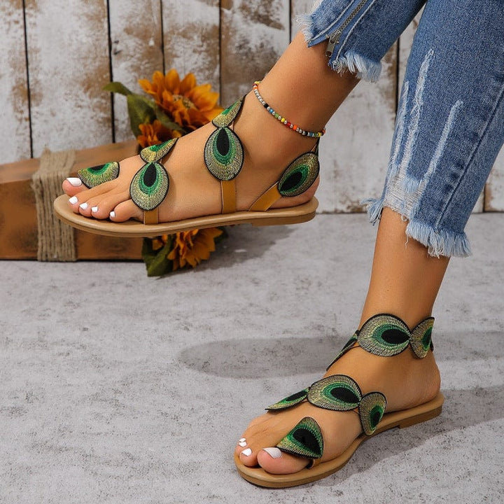 Peony Vibrance Sandals
