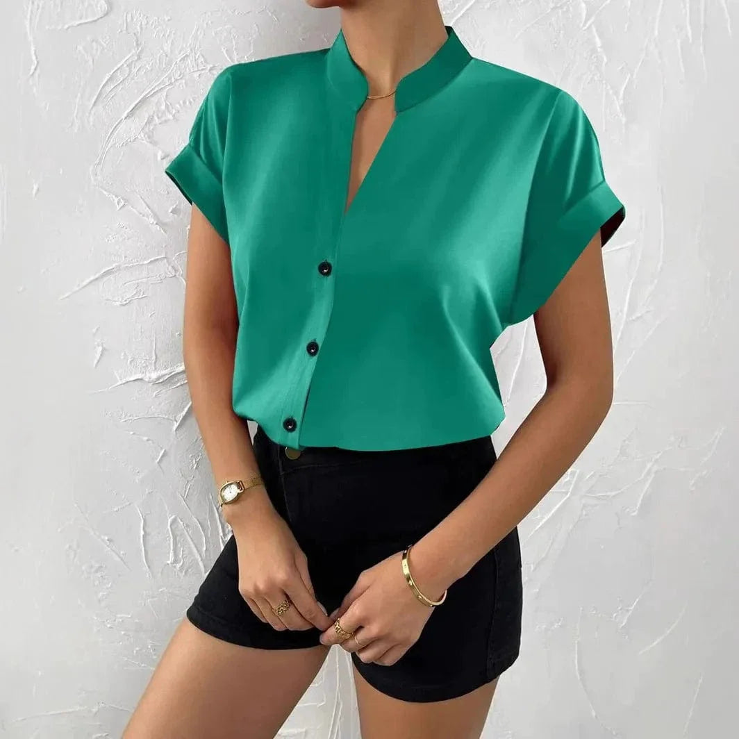 Elara Silk-Flow Blouse