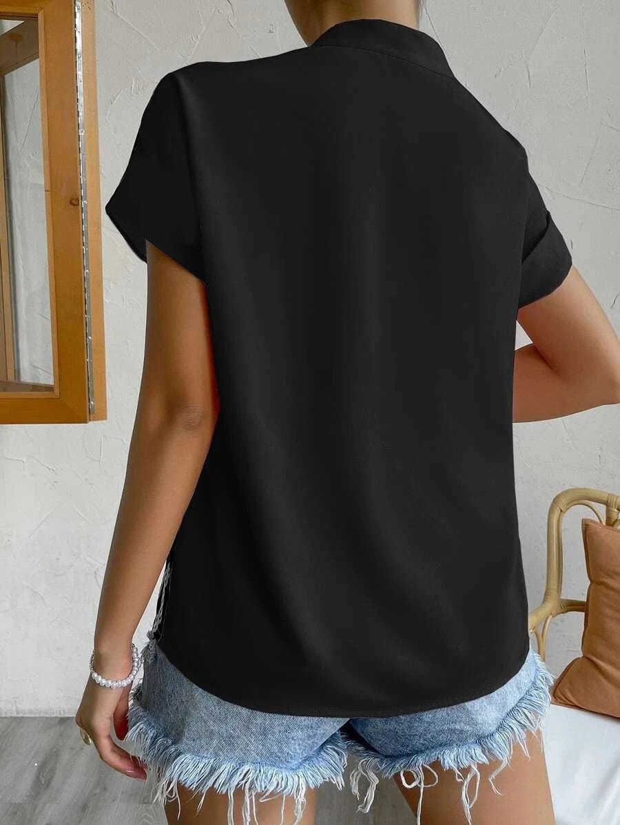 Elara Silk-Flow Blouse