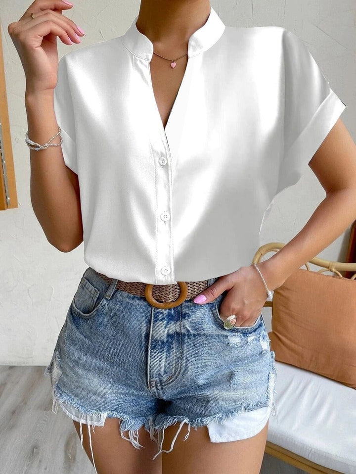 Elara Silk-Flow Blouse