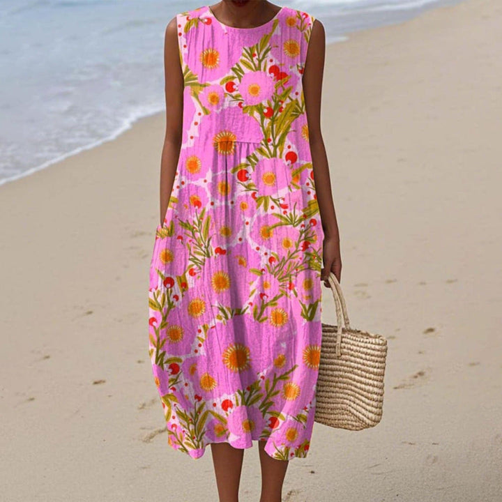 Elara Bloom Midi Dress
