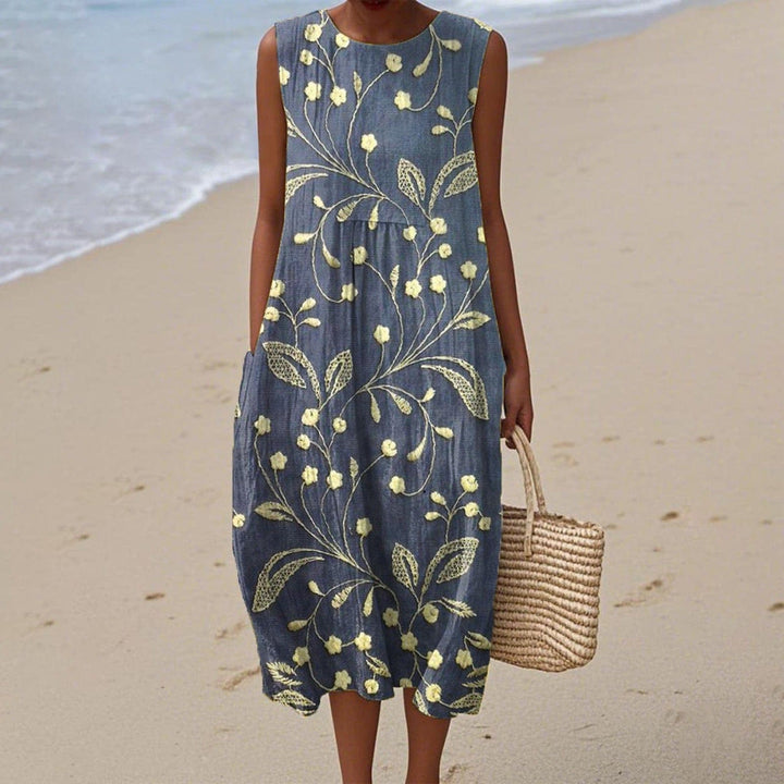 Elara Bloom Midi Dress