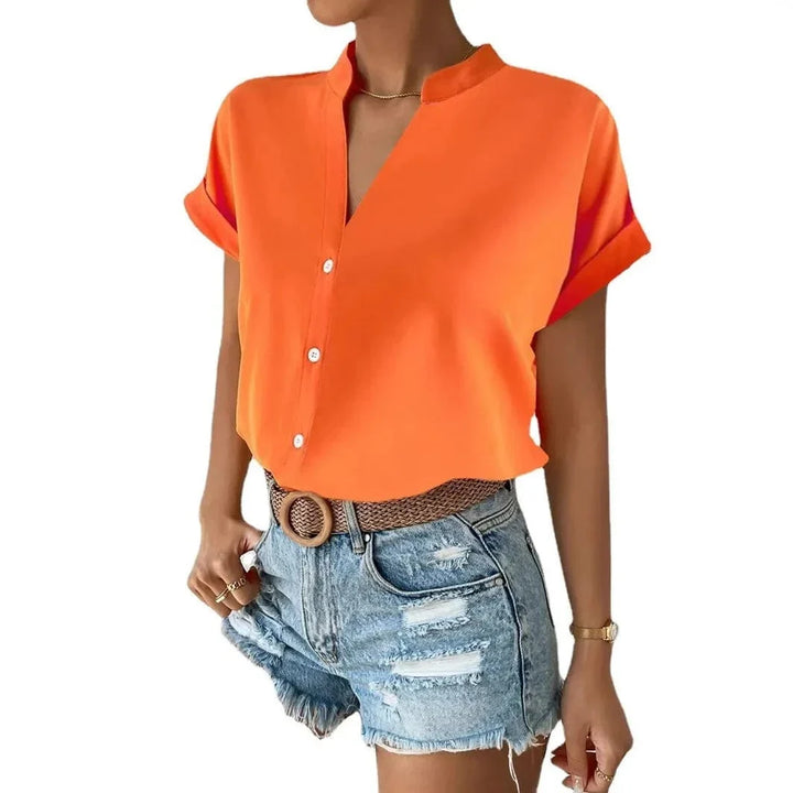 Elara Silk-Flow Blouse