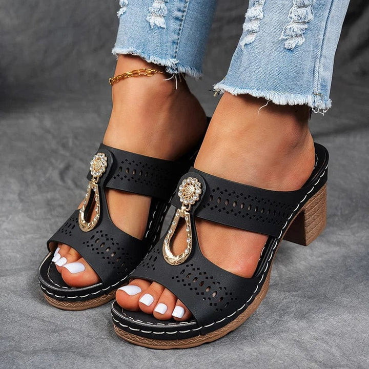 Mirena Bejeweled Orthopedic Sandals
