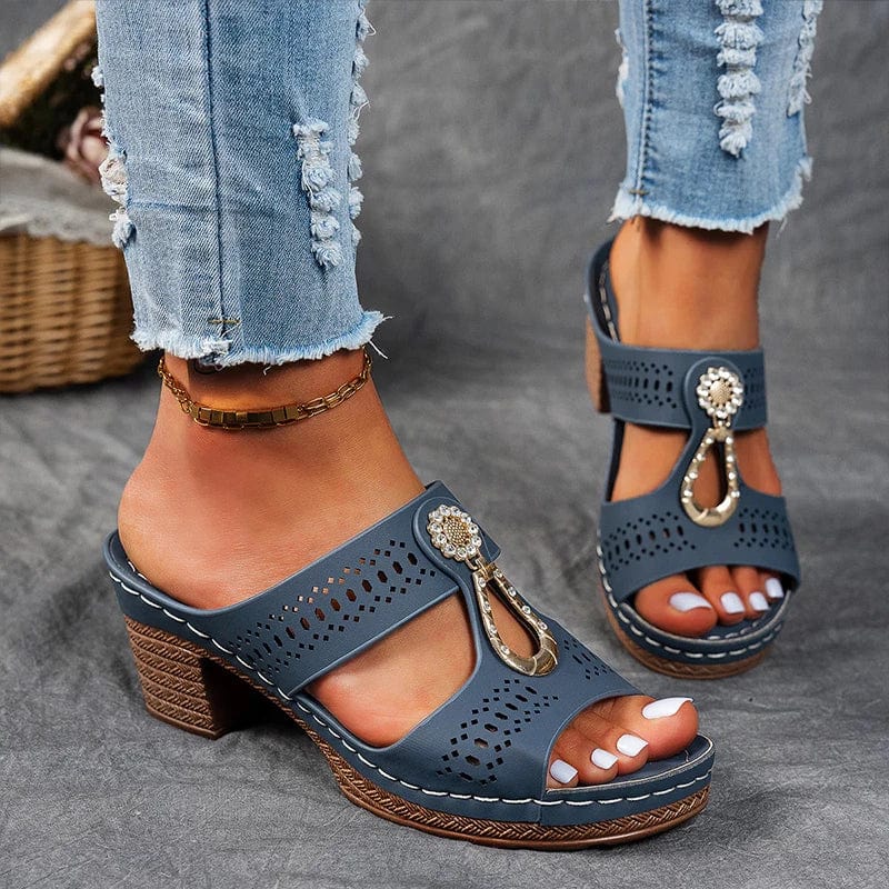 Mirena Bejeweled Orthopedic Sandals