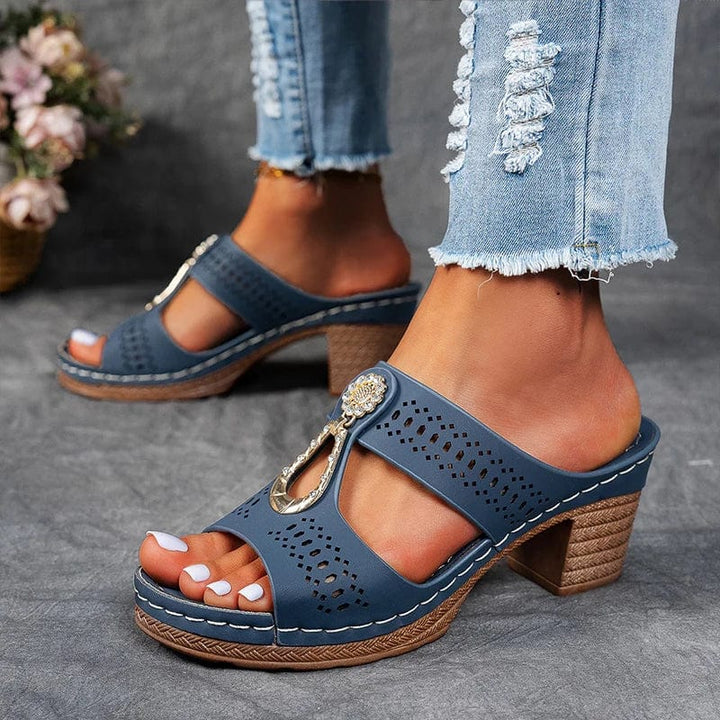 Mirena Bejeweled Orthopedic Sandals