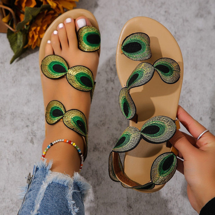 Peony Vibrance Sandals