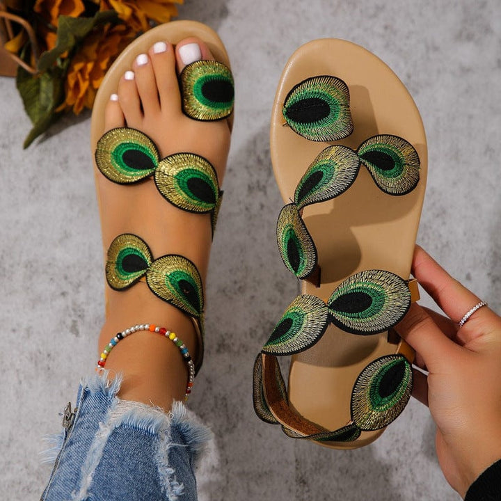 Peony Vibrance Sandals