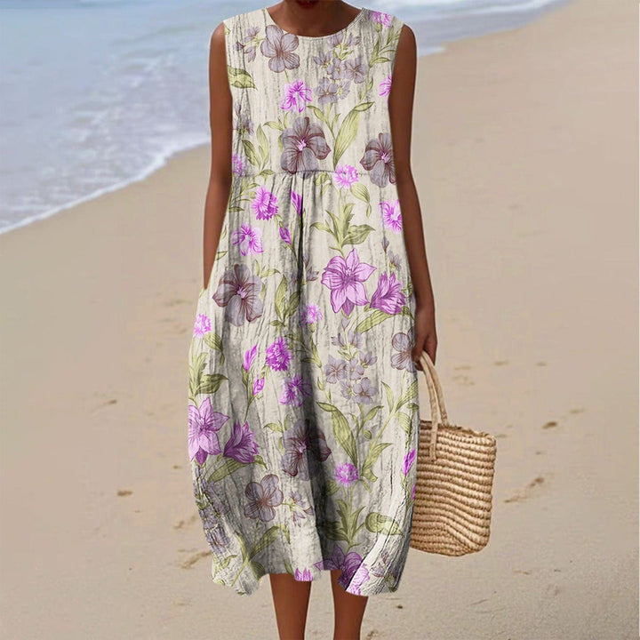 Elara Bloom Midi Dress