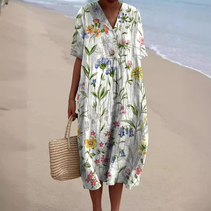 Nicka Vibrant Floral Dress