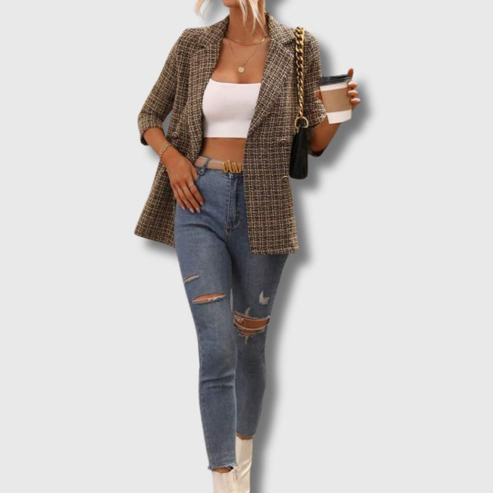 Sabine – Chic Women’s Tweed Blazer Limited Edition