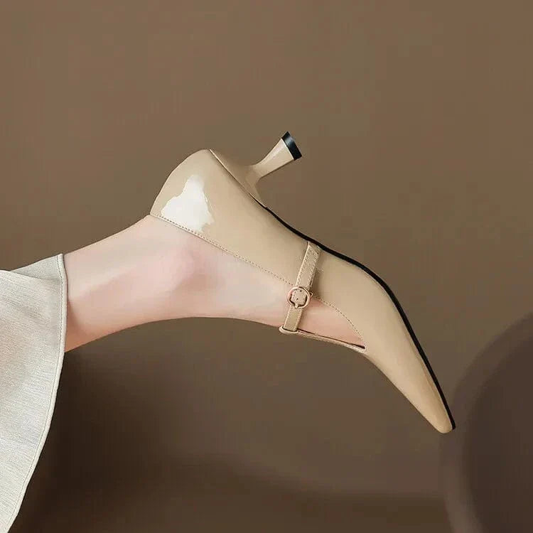 Olysa Patent Leather Kitten Heels