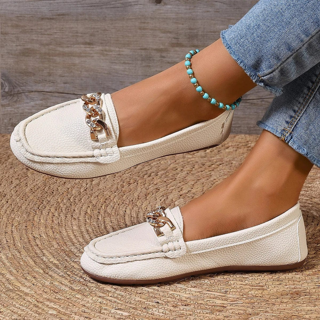 Leona Luxe Chain Loafers