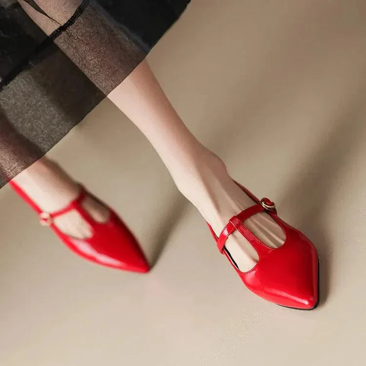 Olysa Patent Leather Kitten Heels