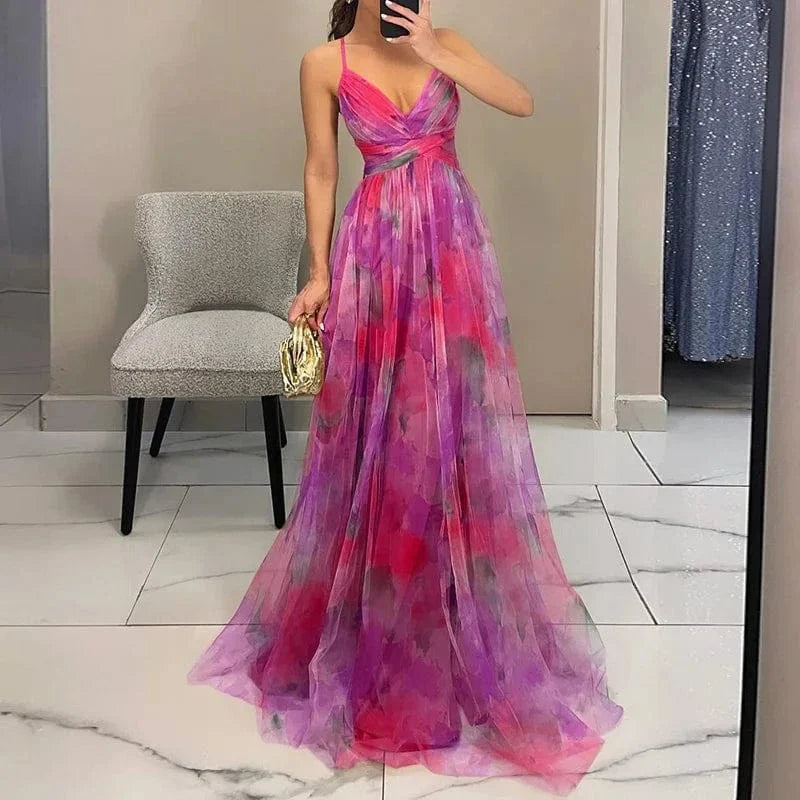 Celestine Watercolor Dress
