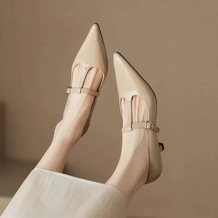 Olysa Patent Leather Kitten Heels