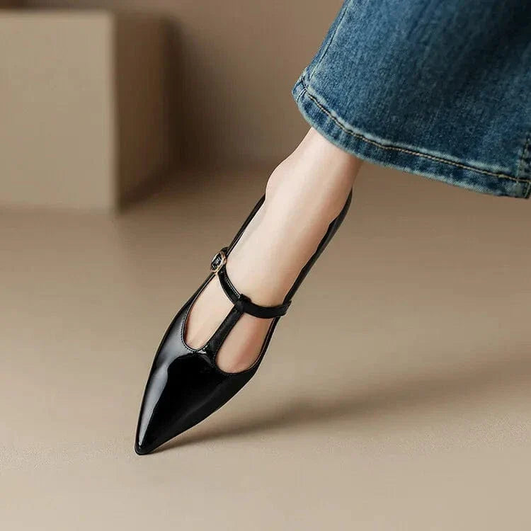 Olysa Patent Leather Kitten Heels