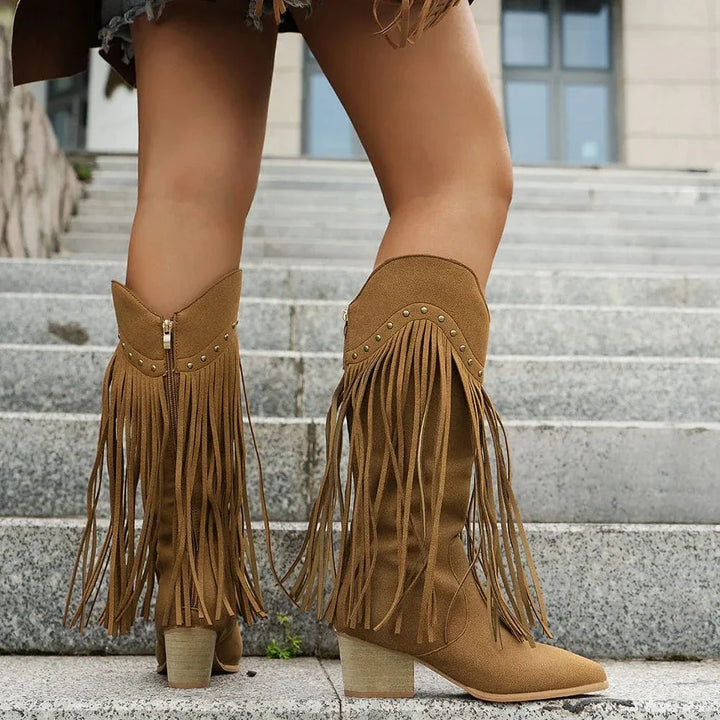 Lyla Ridge Fringe Boots
