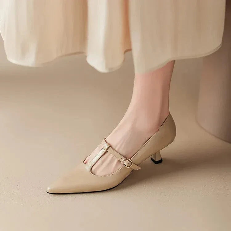 Olysa Patent Leather Kitten Heels