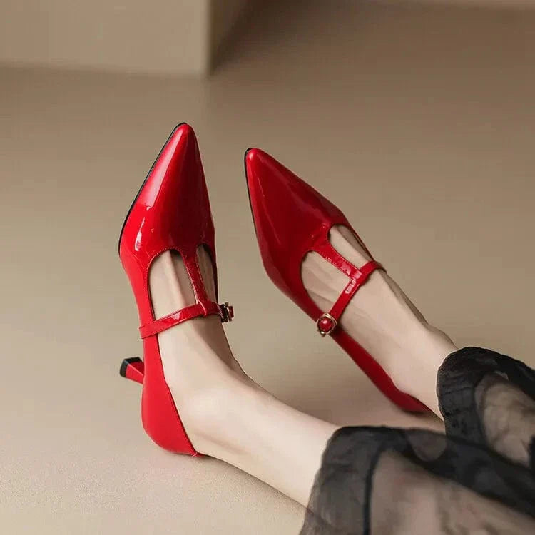 Olysa Patent Leather Kitten Heels