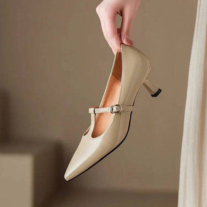 Olysa Patent Leather Kitten Heels