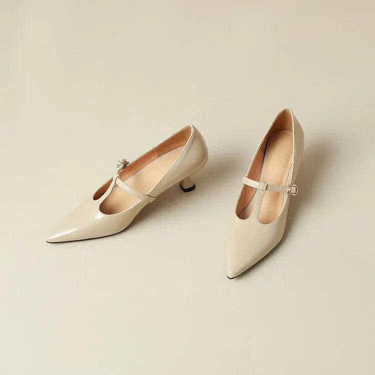 Olysa Patent Leather Kitten Heels