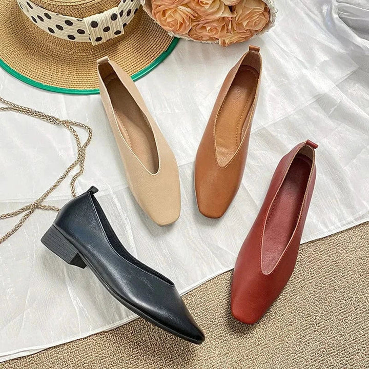 Beliza Leather Flats