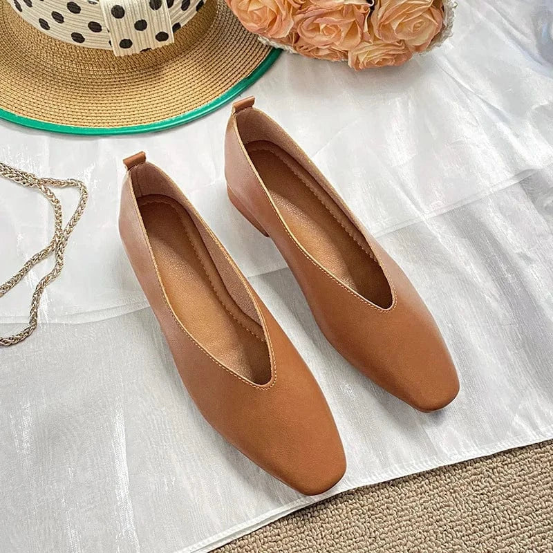 Beliza Leather Flats