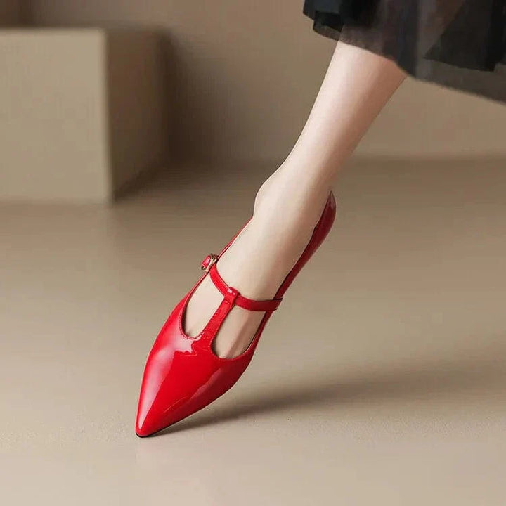 Olysa Patent Leather Kitten Heels