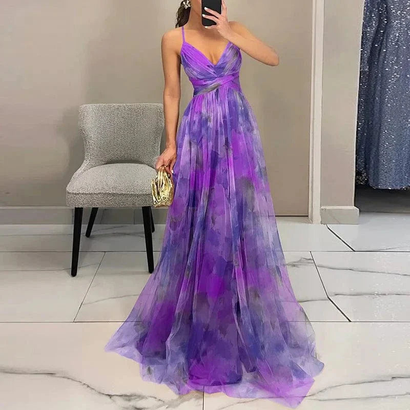 Celestine Watercolor Dress