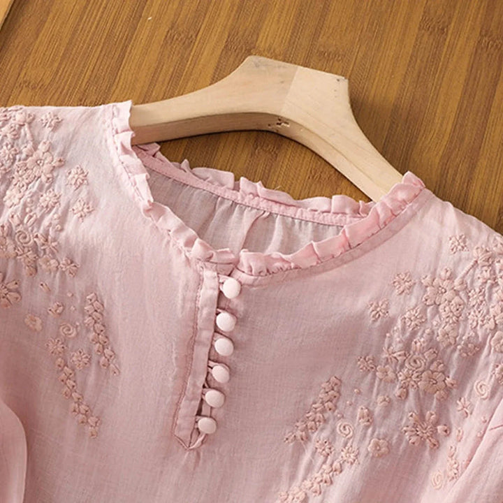 Evelyn Linen Blouse