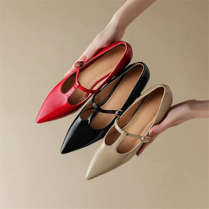 Olysa Patent Leather Kitten Heels