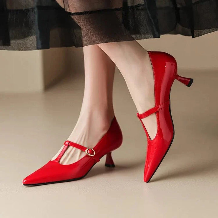 Olysa Patent Leather Kitten Heels