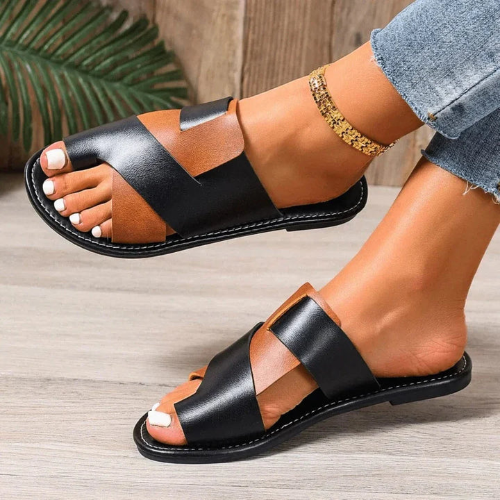 Selina Two-Tone Summer Slides