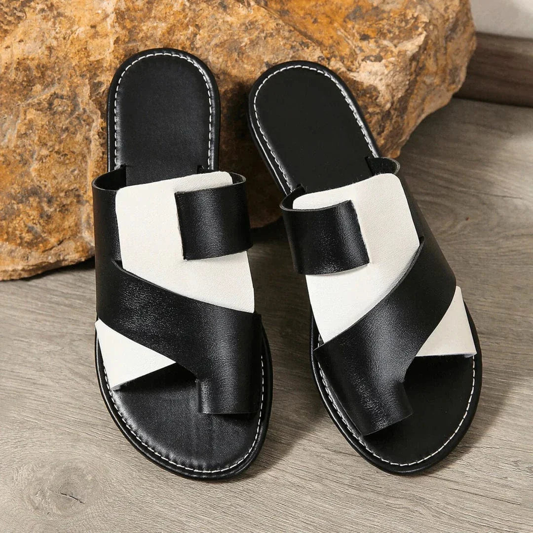 Selina Two-Tone Summer Slides